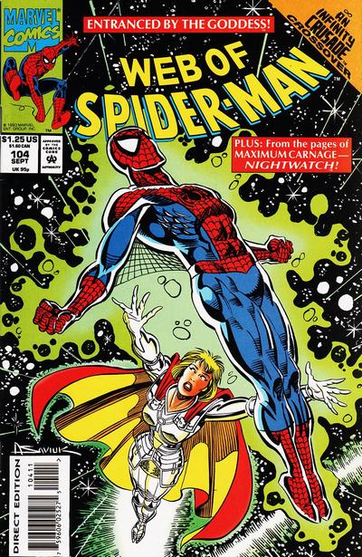 Web of Spider-Man #104 [Direct Edition](1985)-Near Mint (9.2 - 9.8)