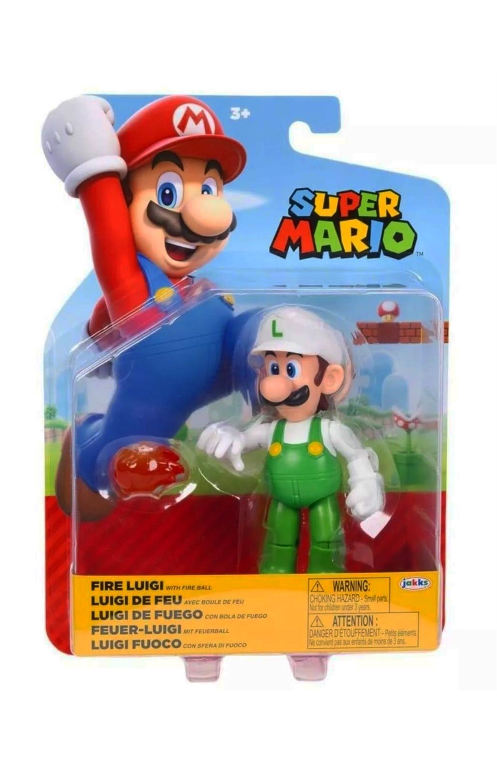 Super Mario Fire Luigi 4"