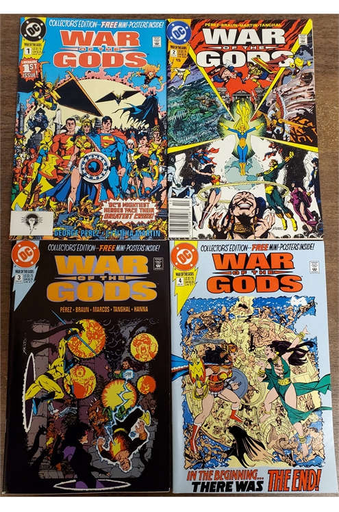 War of The Gods #1-4 (DC 1991) Set