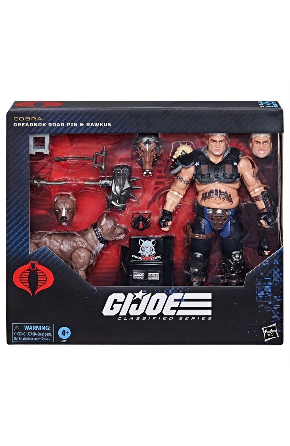 G.I. Joe Classified Series Dreadnok Road Pig And Rawkus Pet Dog Pit Bull 6-Inch Action Figure