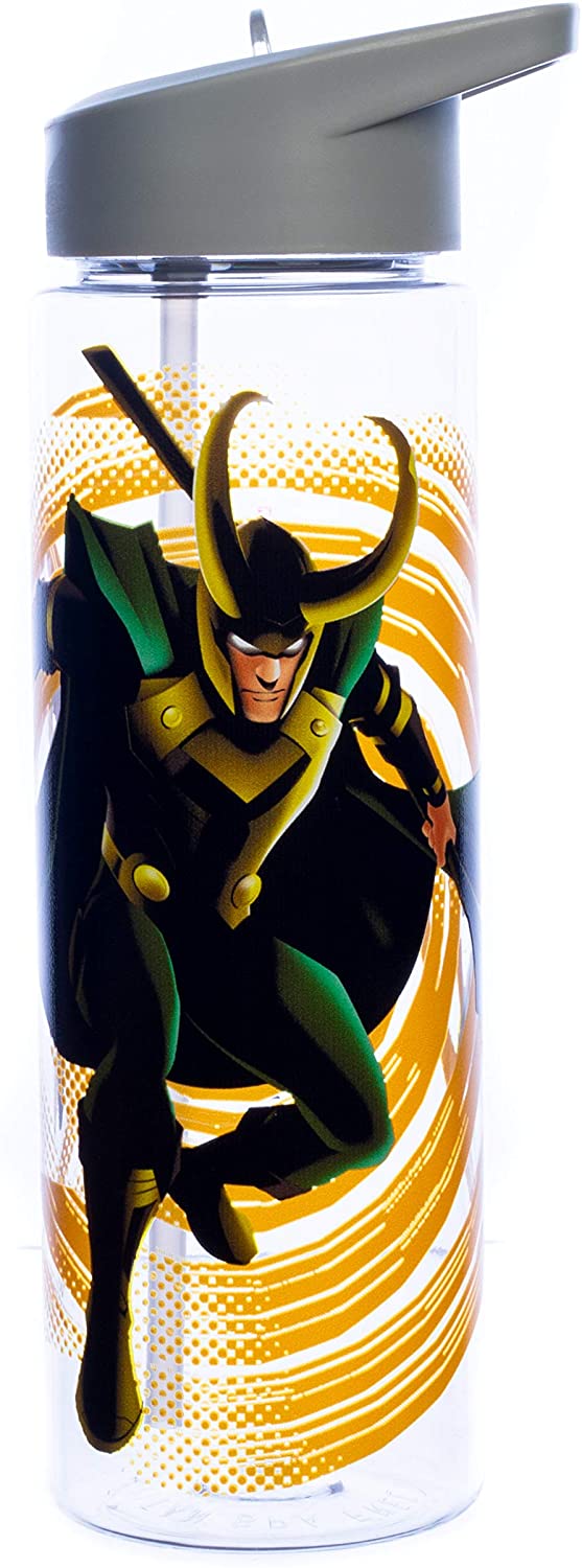 Marvel Loki 24 Oz. Uv Single-Wall Tritan Water Bottle