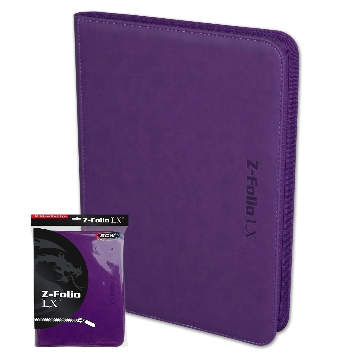 Bcw Z-Folio 9-Pocket Double Pages - Purple