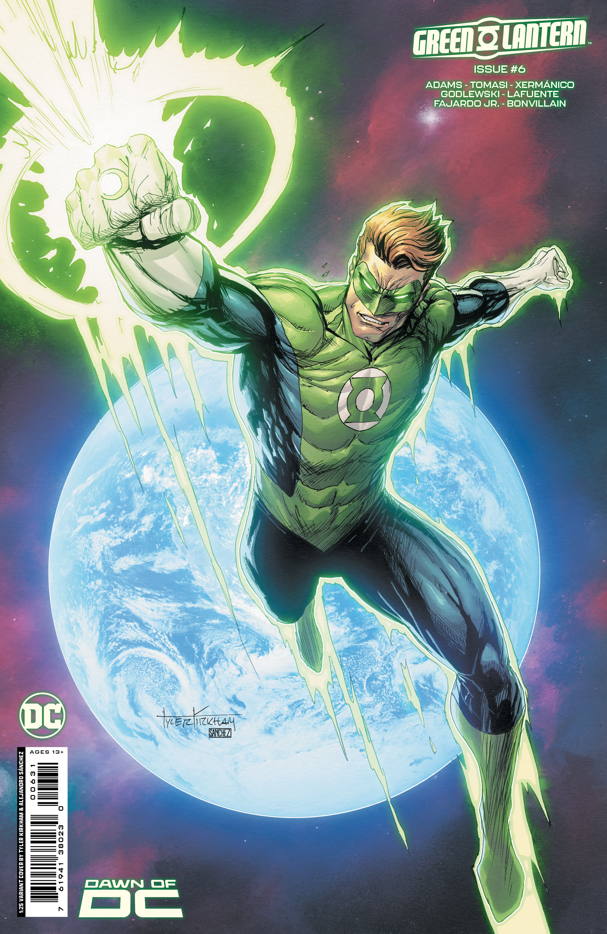 Green Lantern #6 Cover D 1 for 25 Incentive Tyler Kirkham Card Stock Variant