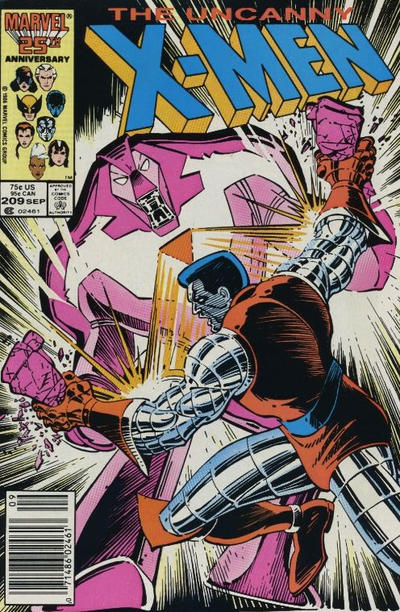 The Uncanny X-Men #209 [Newsstand] - Vf- 