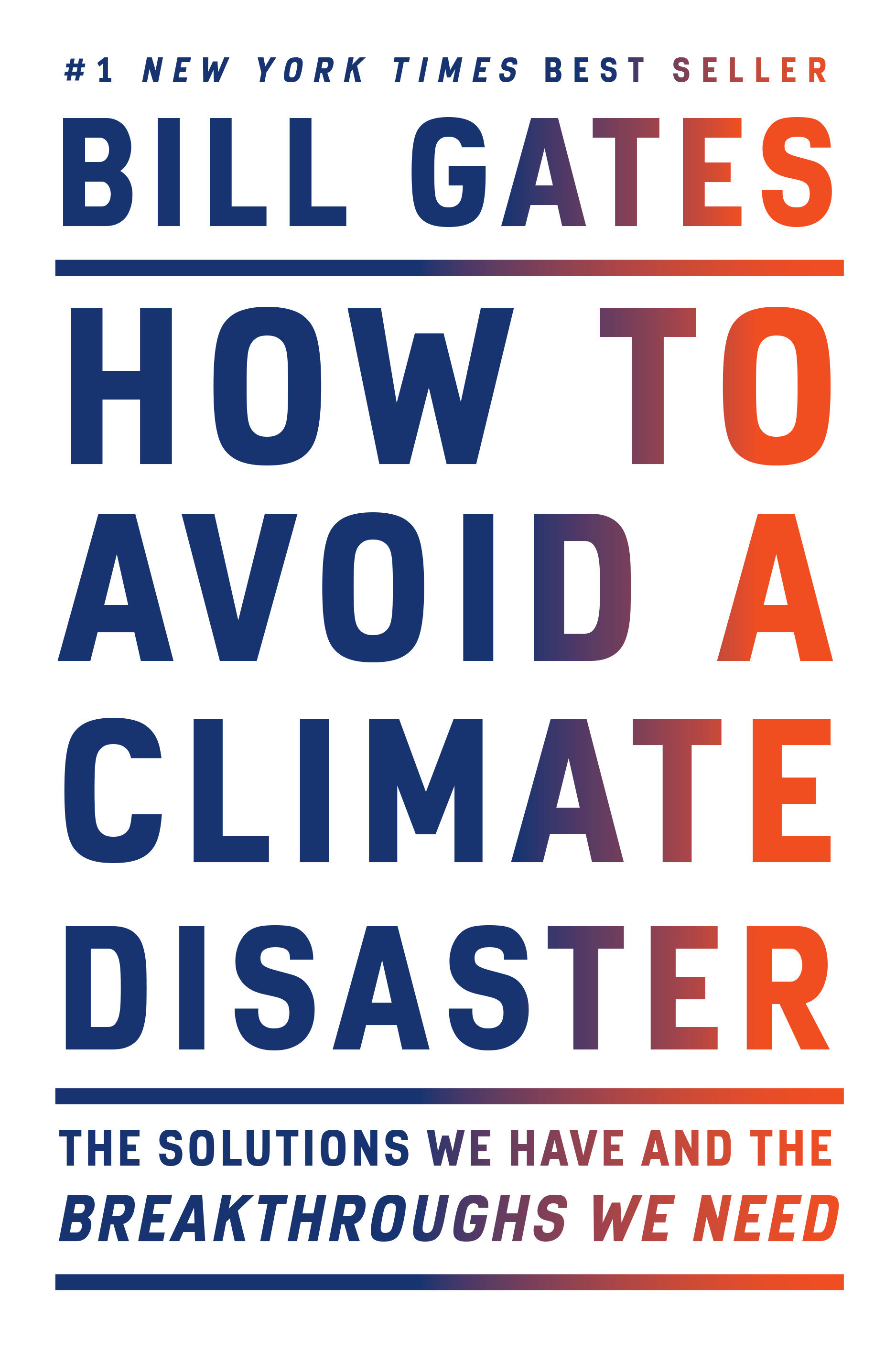 How To Avoid A Climate Disaster (Hardcover Book)