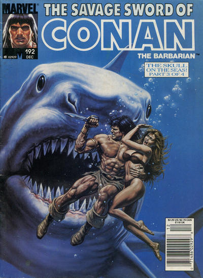 The Savage Sword of Conan #192 [Newsstand] - Vg+