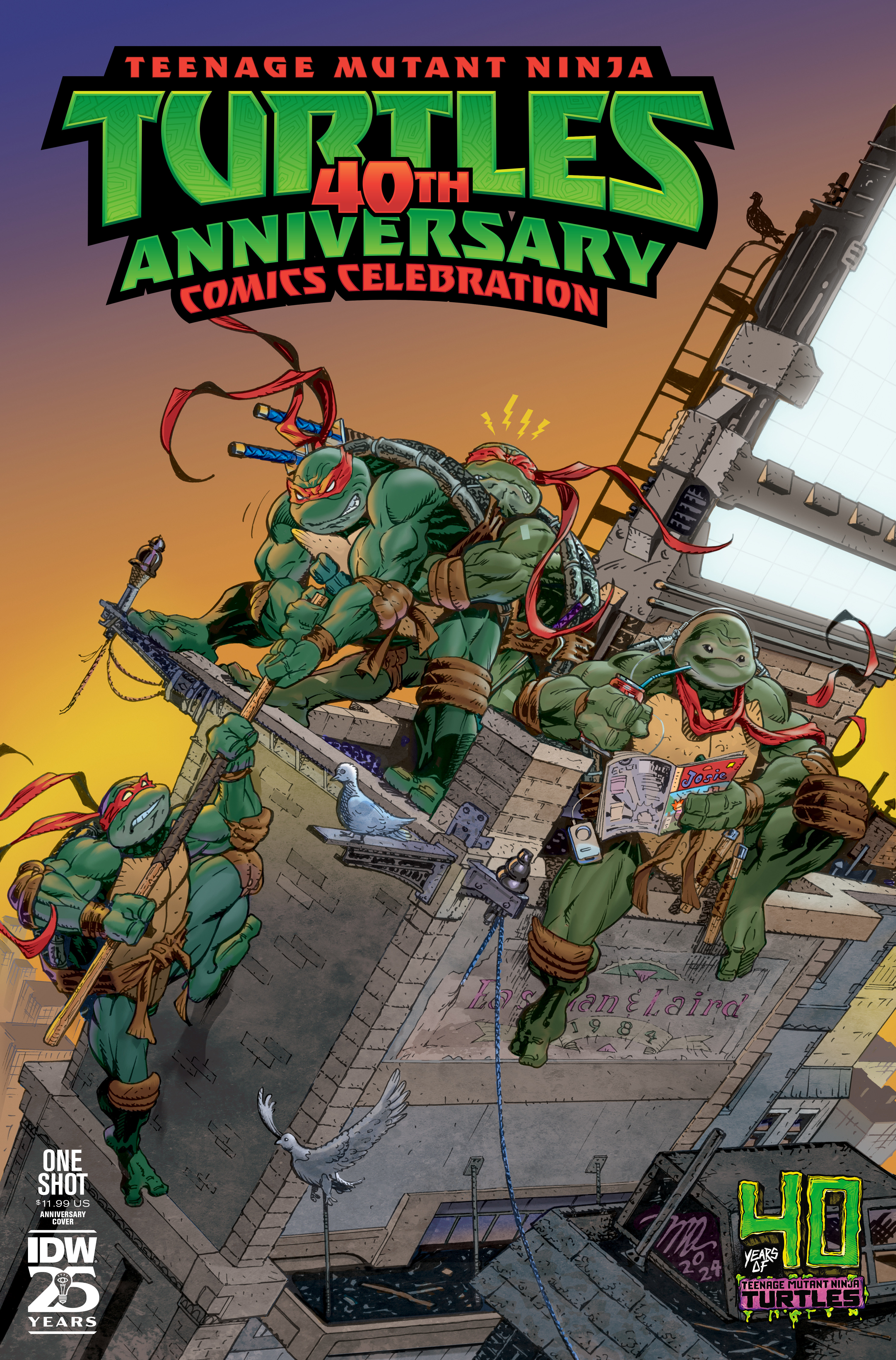 Teenage Mutant Ninja Turtles 40th Anniversary Comics Celebration Cover Dooney