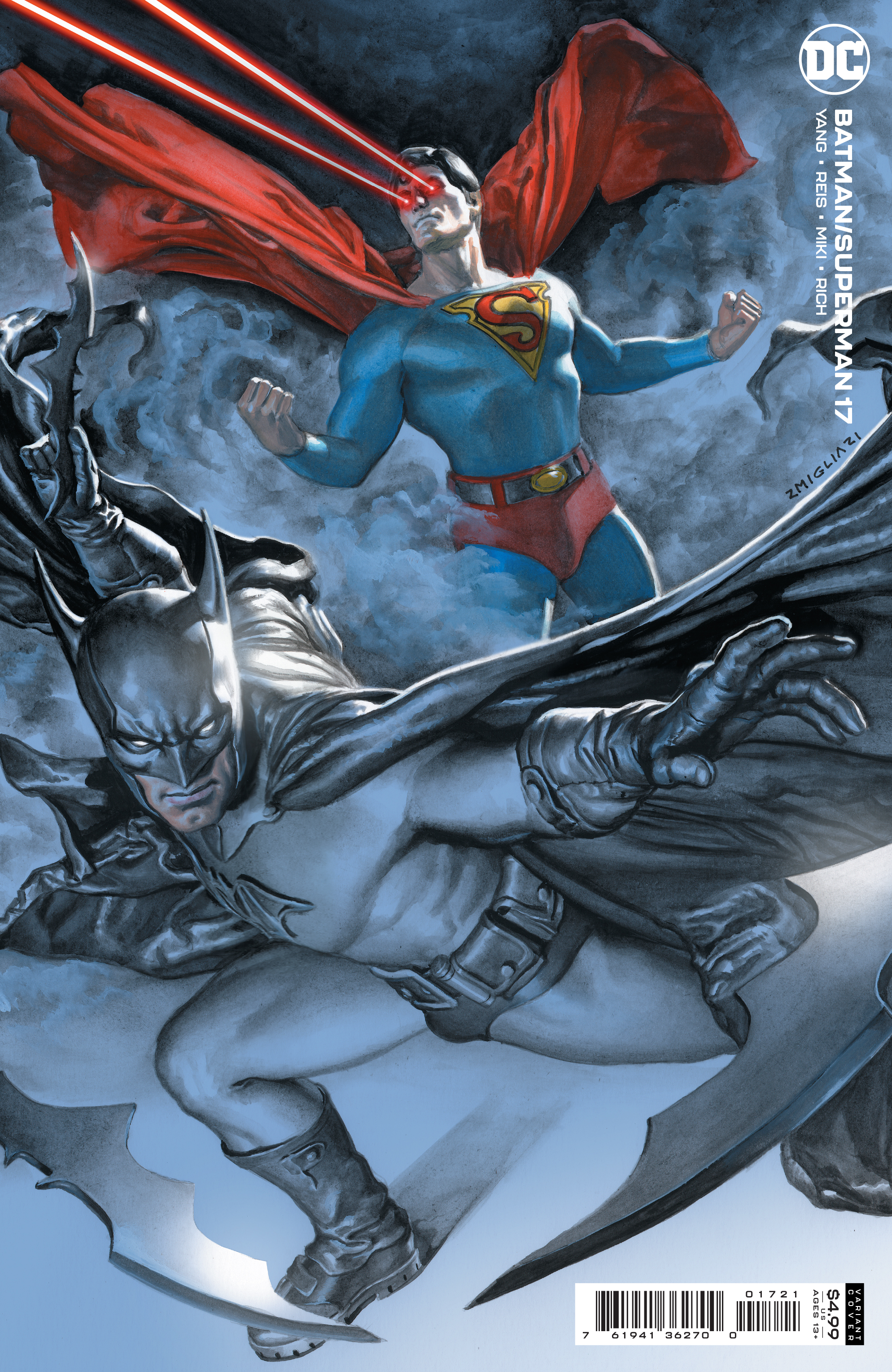 Batman Superman #17 Cover B Rodolfo Migliar Card Stock Variant (2019)