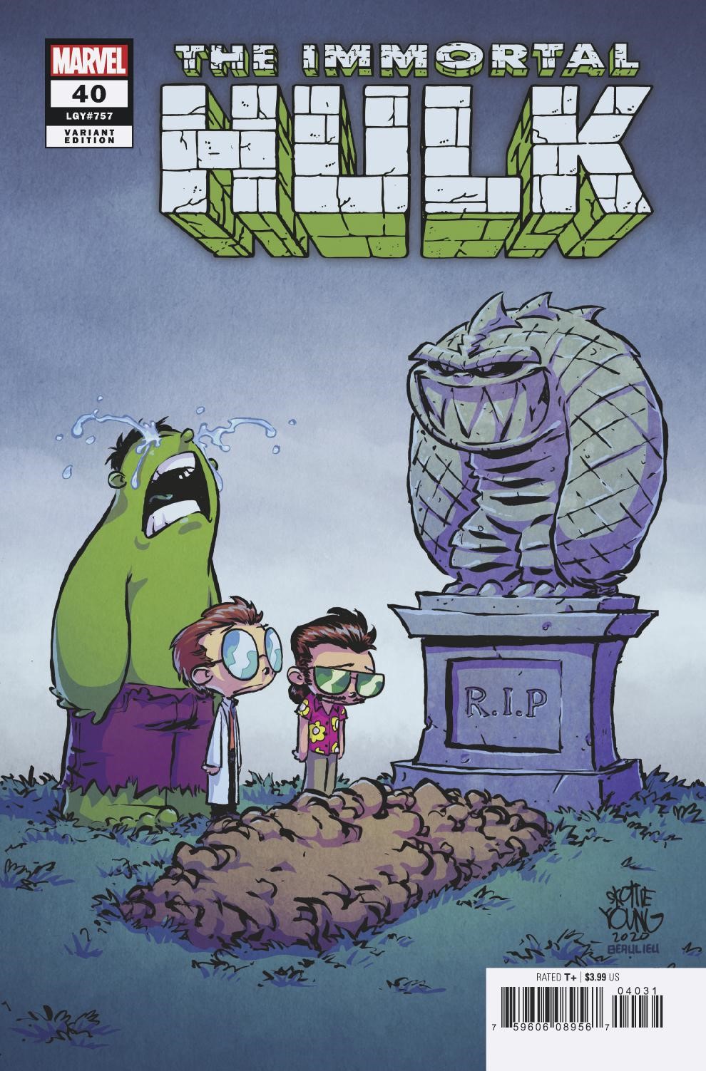 Immortal Hulk #40 Young Spoiler Variant (2018)