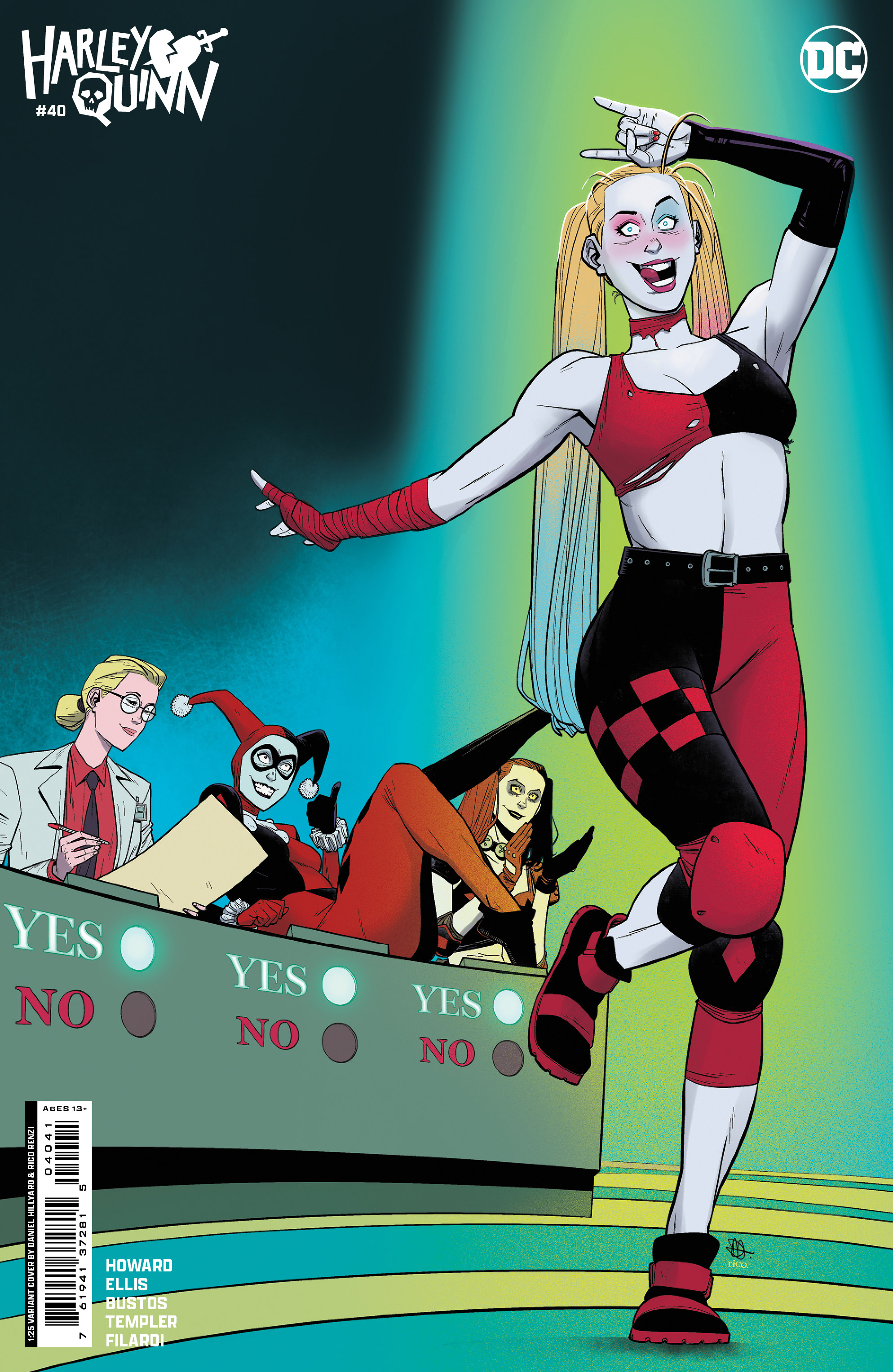 Harley Quinn #40 Cover C 1 for 25 Incentive Daniel Hillyard Card Stock Variant
