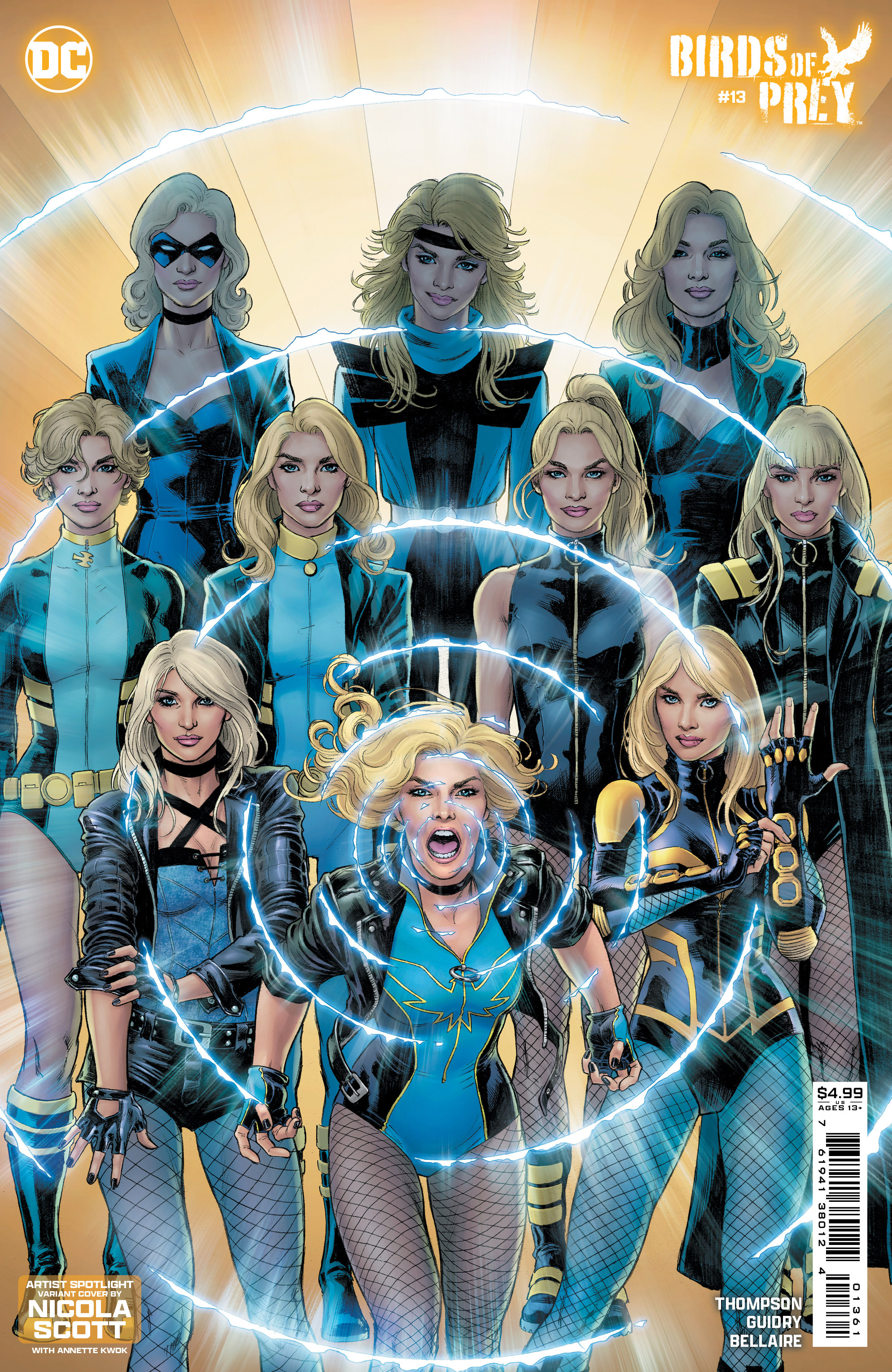 Birds of Prey #13 Cover D Nicola Scott Artist Spotlight Card Stock Variant