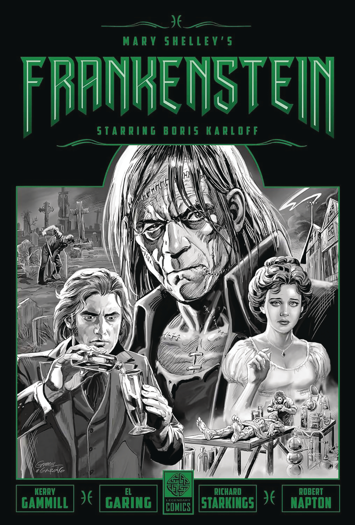 Mary Shelleys Frankenstein Starring Boris Karloff Graphic Novel