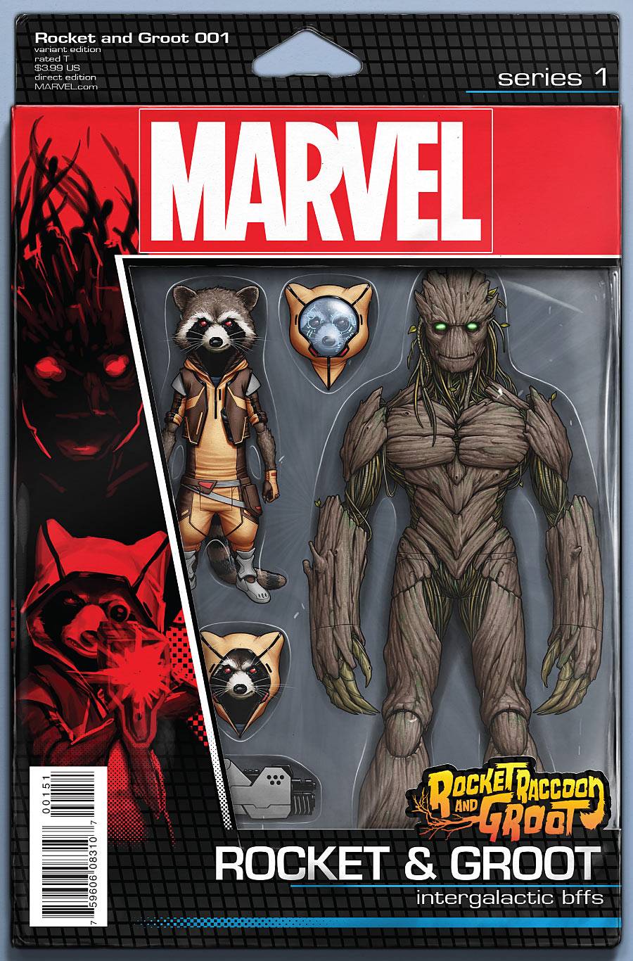 Rocket Raccoon And Groot #1 Christopher Action Figure Variant