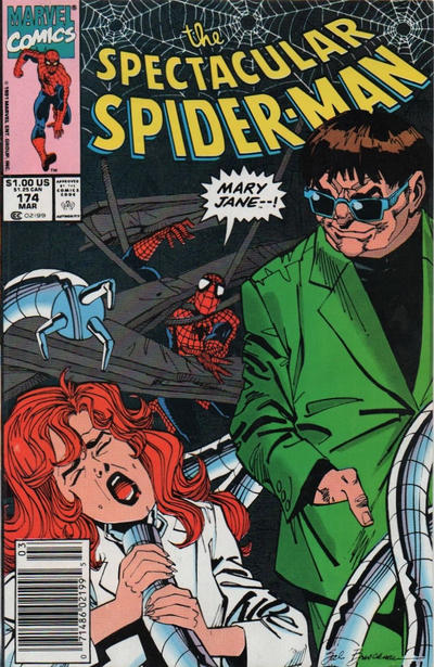 The Spectacular Spider-Man #174 [Newsstand]-Fine