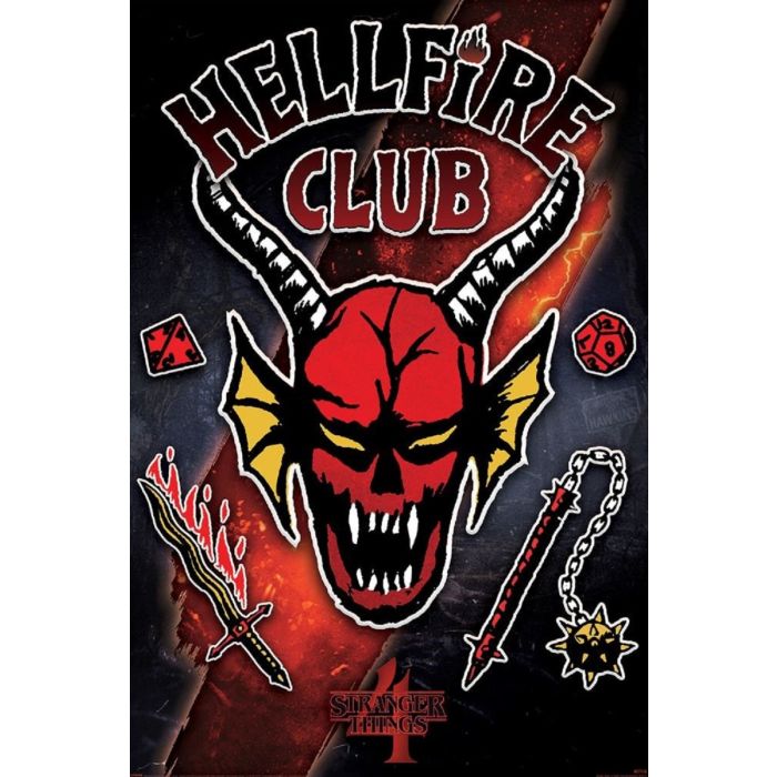 Stranger Things 4 - Hellfire Club Emblem Poster