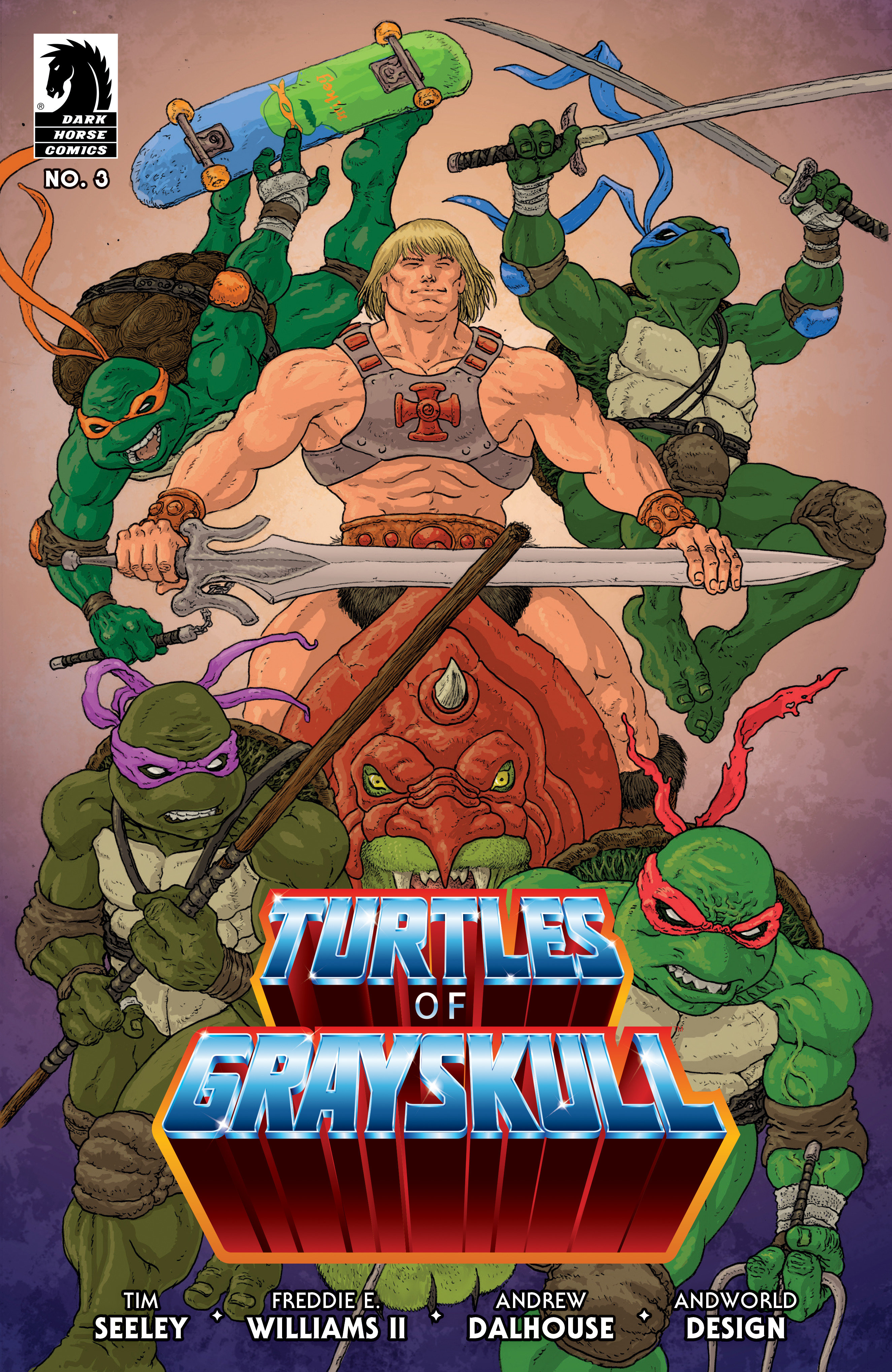 Masters of the Universe/Teenage Mutant Ninja Turtles Turtles of Grayskull #3 Cover C (Ramon Villalobos)