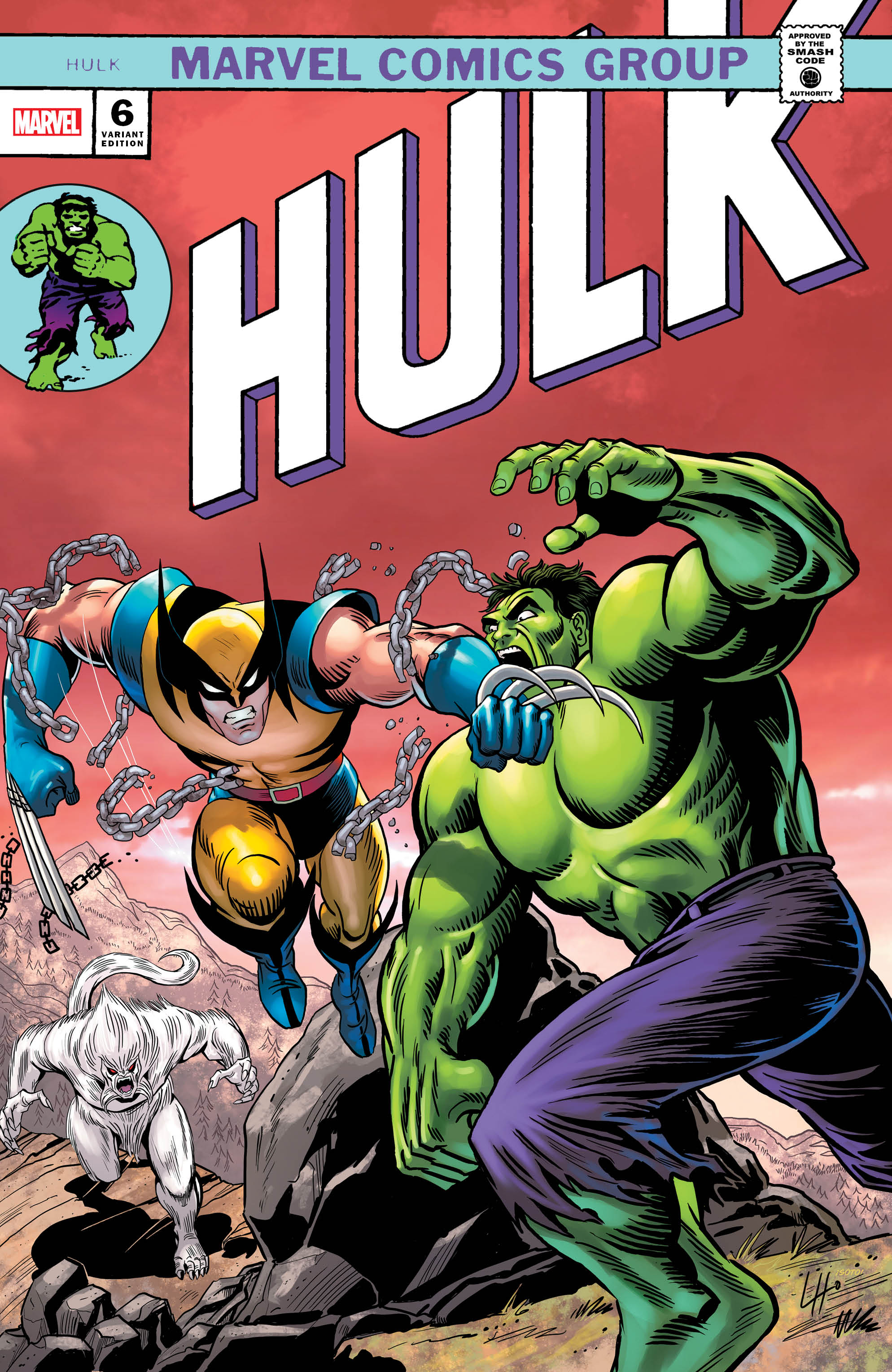 Hulk #6 Cape & Cowl Exclusive X-Men Animated Series / Hulk #181 Homage Variant - Signed