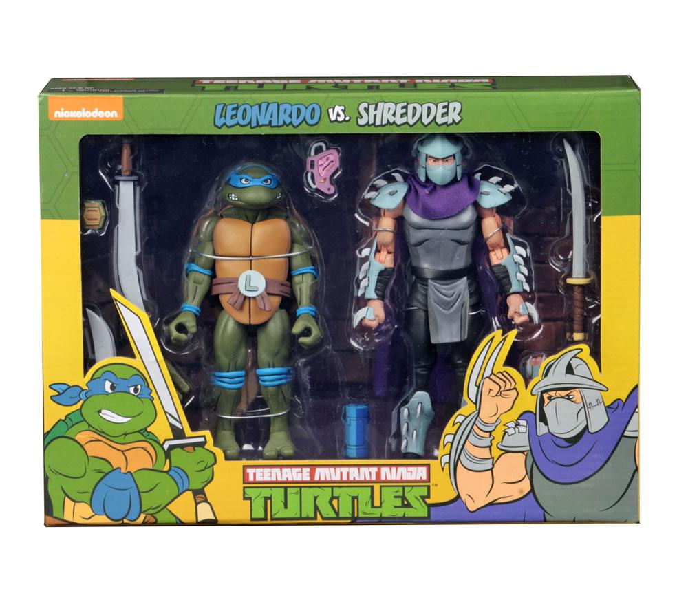 Teenage Mutant Ninja Turtles 2-Pack Leonardo Vs Shredder 7 Inch Action Figure