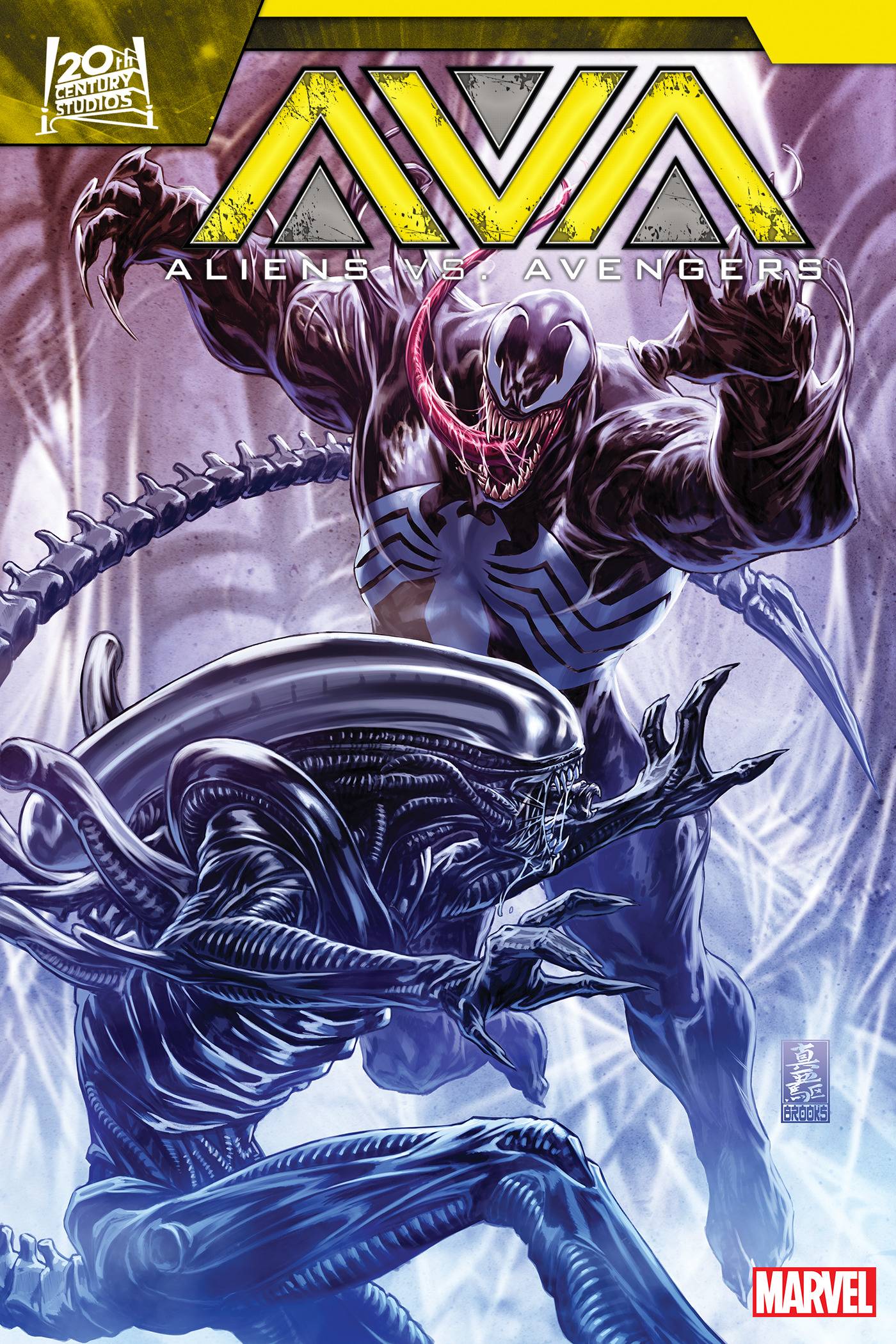 Aliens Vs. Avengers #1 Mark Brooks Variant