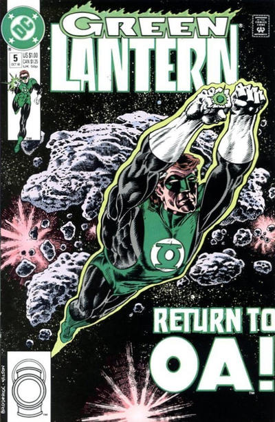 Green Lantern #5 (1990) [Direct]-Fine (5.5 – 7)