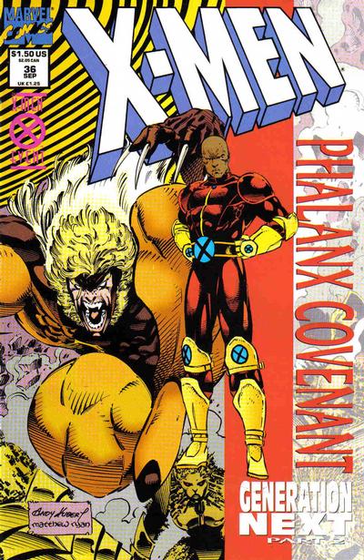 X-Men #36 [Holo-Foil Enhanced Newsstand Edition Variant]-Very Fine