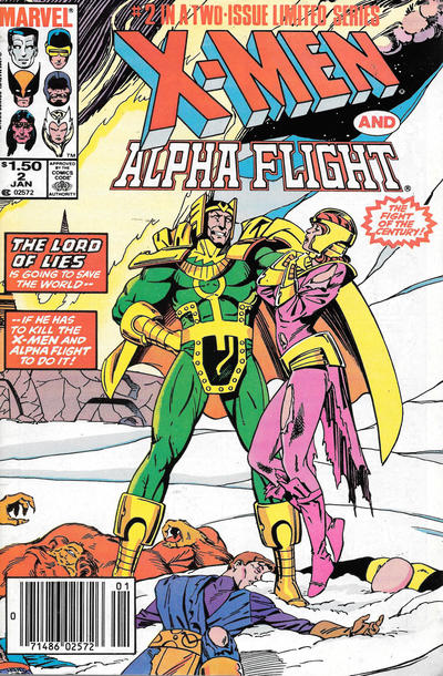 X-Men / Alpha Flight #2 [Newsstand]-Very Fine (7.5 – 9)