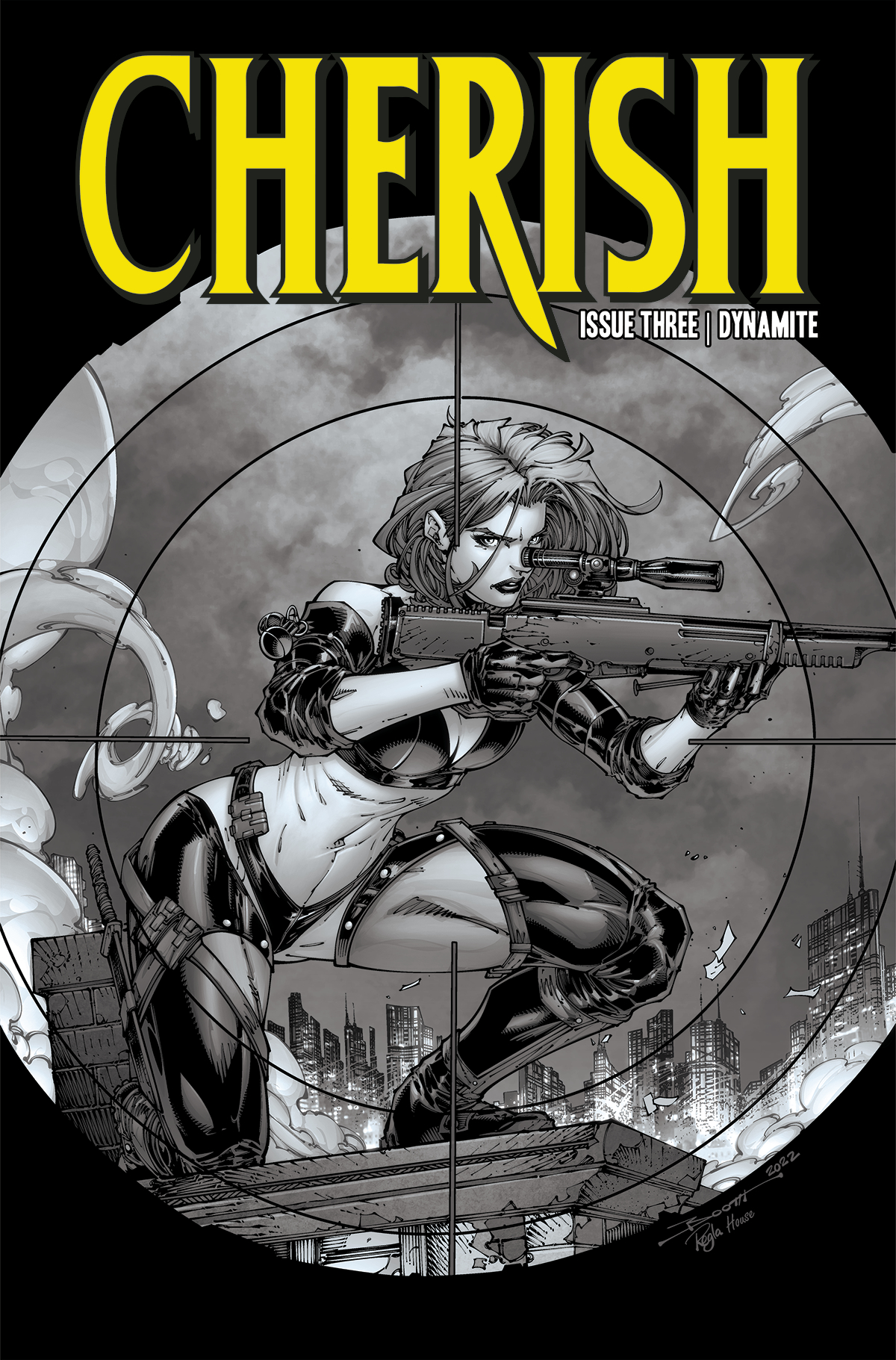 Cherish #3 Cover E 1 for 10 Incentive Booth Black & White