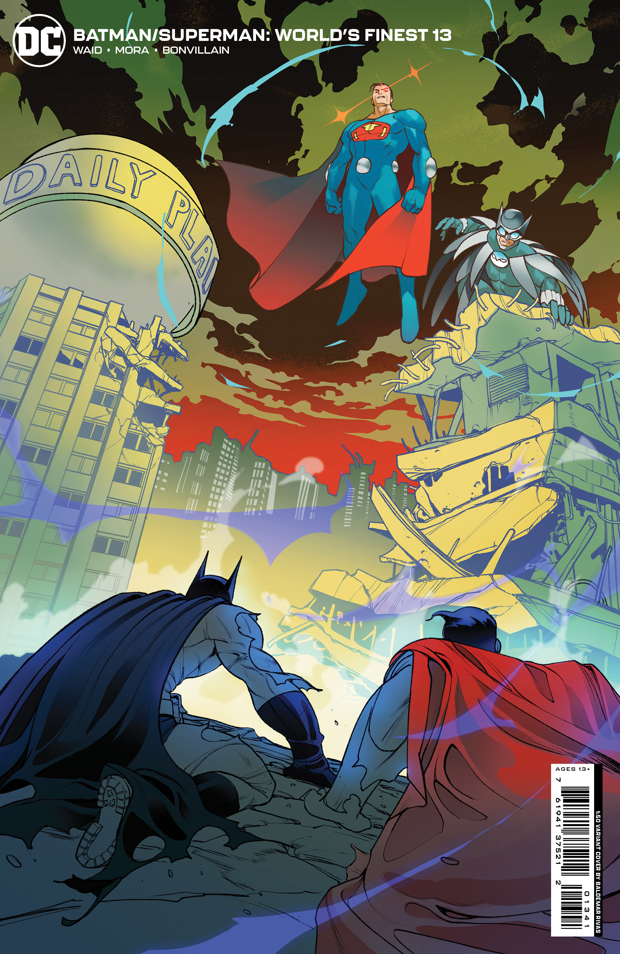 Batman Superman Worlds Finest #13 Cover E 1 for 50 Incentive Baldemar Rivas Card Stock Variant