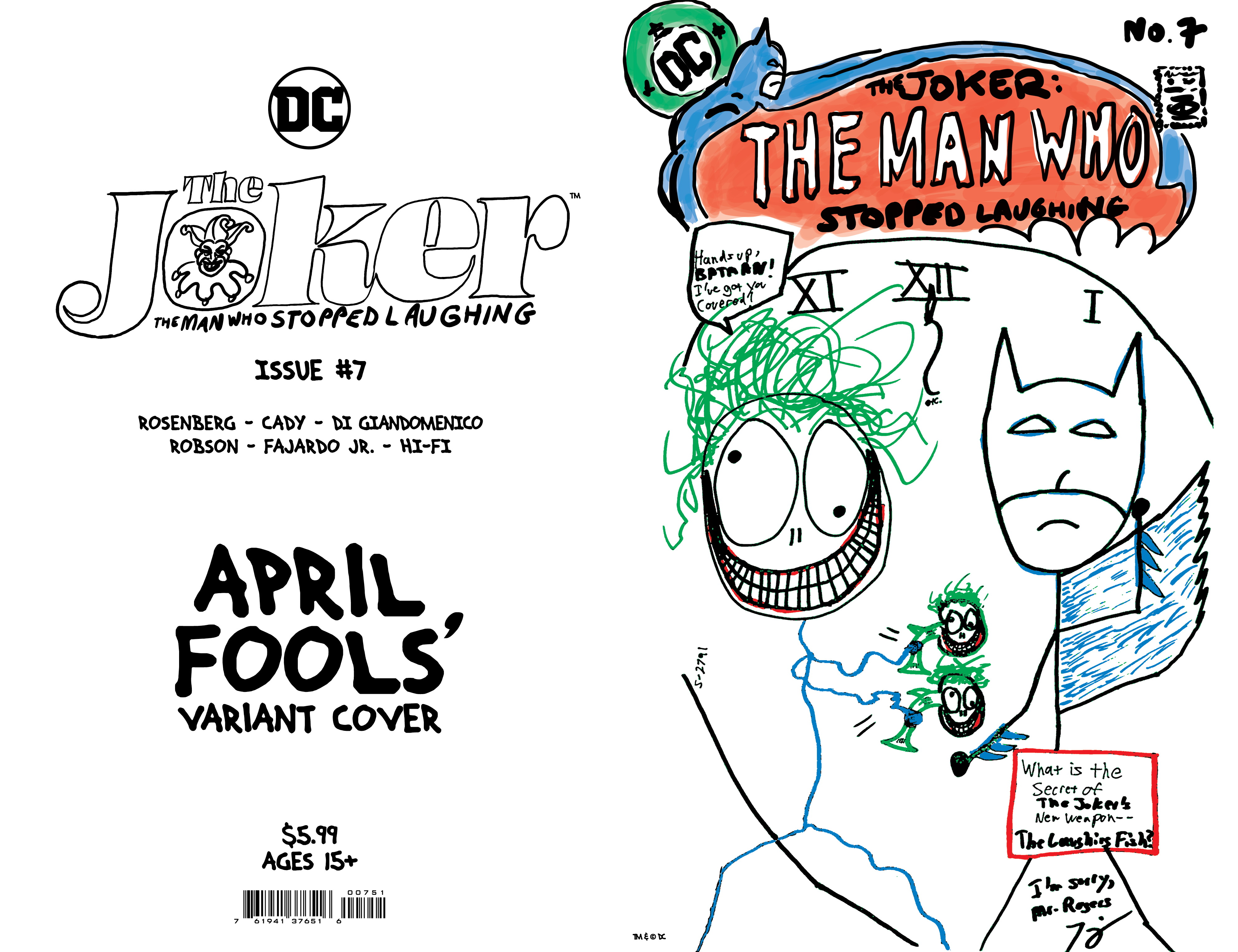 Joker The Man Who Stopped Laughing #7 Cover E Tom King April Fools Variant
