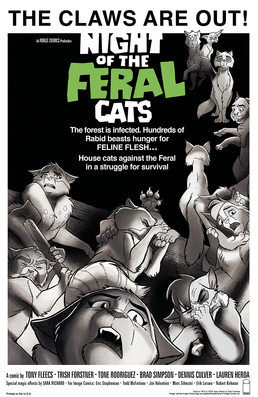 Feral #1 Cover G 1 for 100 Incentive Trish Forstner & Tony Fleecs Variant