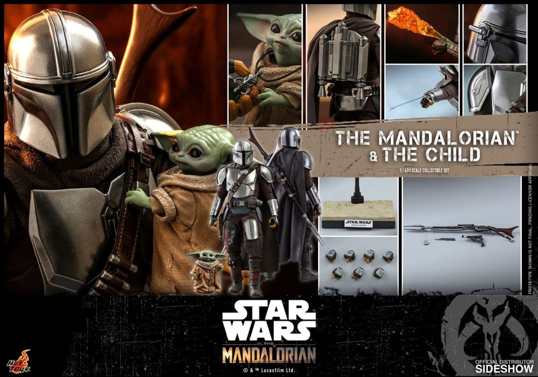 Hot Toys Star Wars The Mandalorian The Mandalorian & The Child 1/6 Action Figure 2-Pack