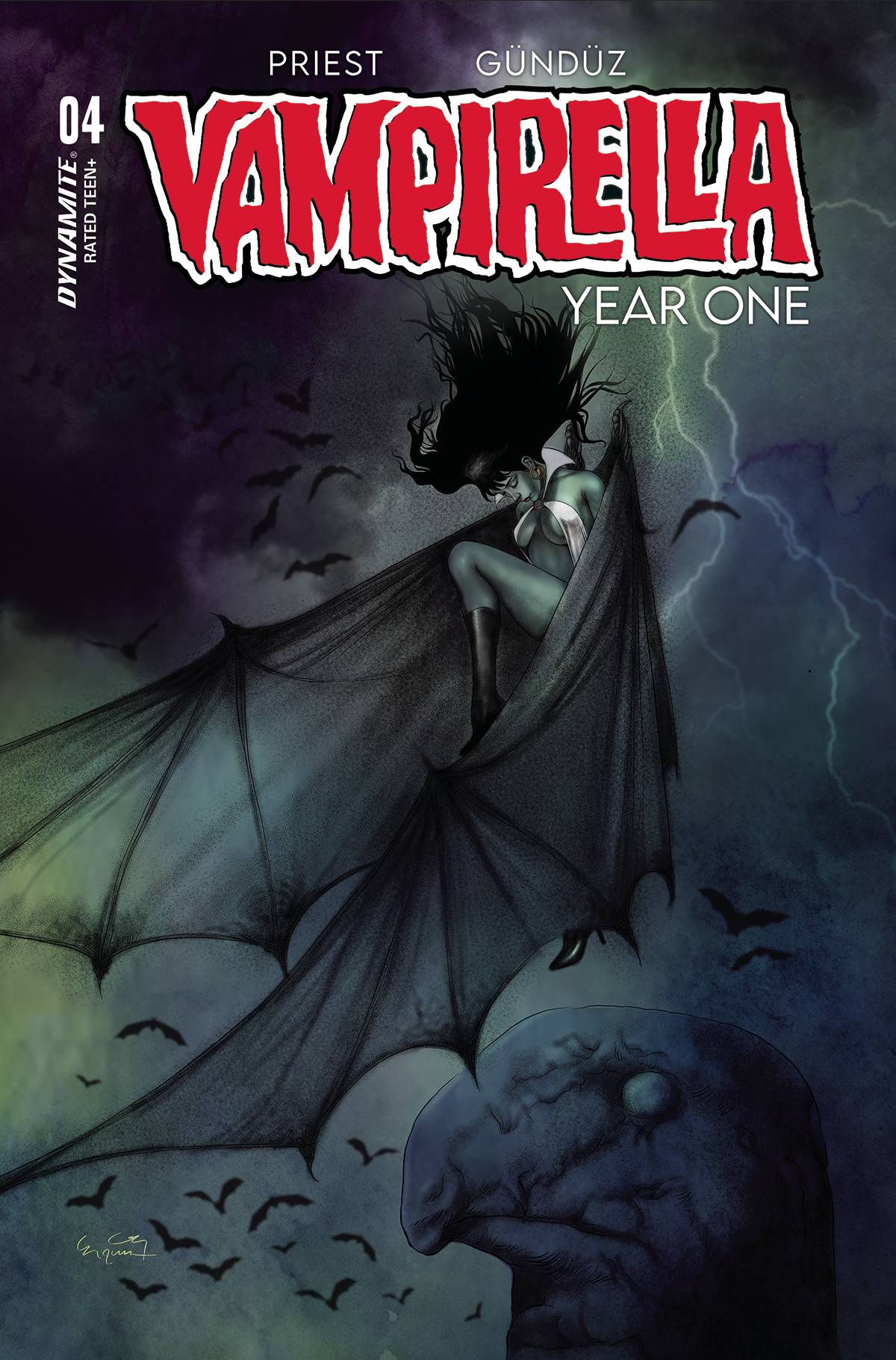 Vampirella Year One #4 Cover N Last Call Gunduz Original