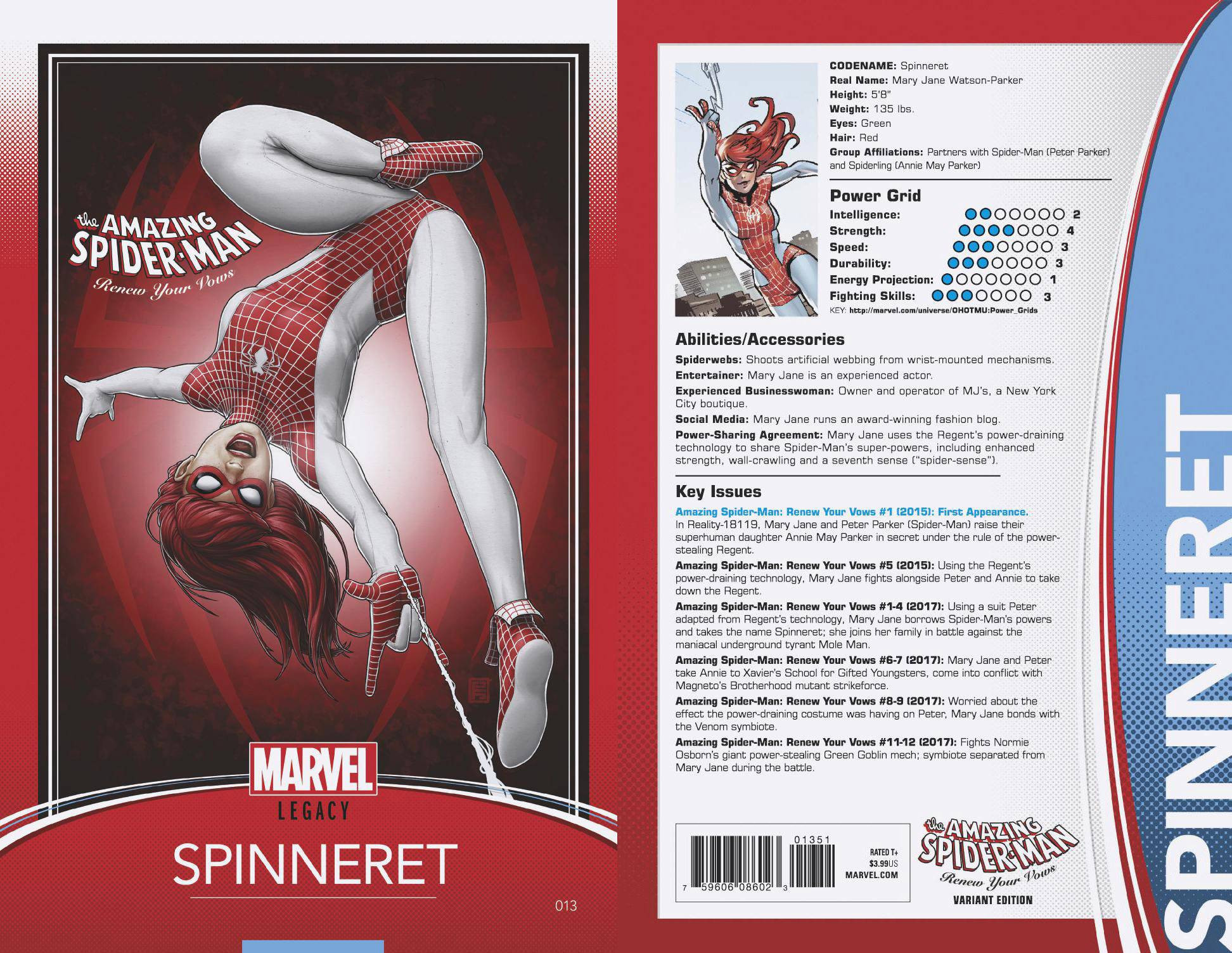 Amazing Spider-Man Renew Your Vows #13 Christopher Trading Card Variant Legacy