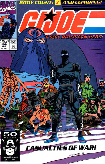 G.I. Joe, A Real American Hero #109 [Direct]-Very Good (3.5 – 5) [Many Joe Deaths And Some 1st Apps]