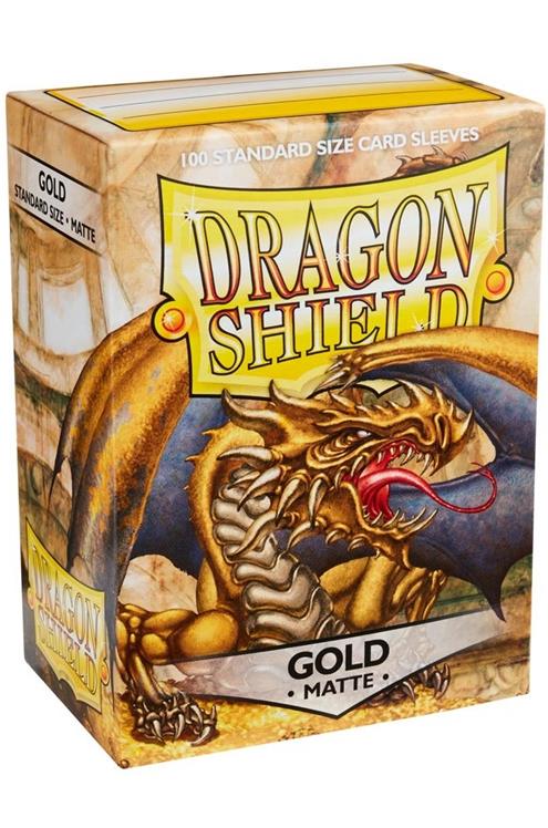 Dragon Shield Sleeves: Matte Gold (Box of 100)