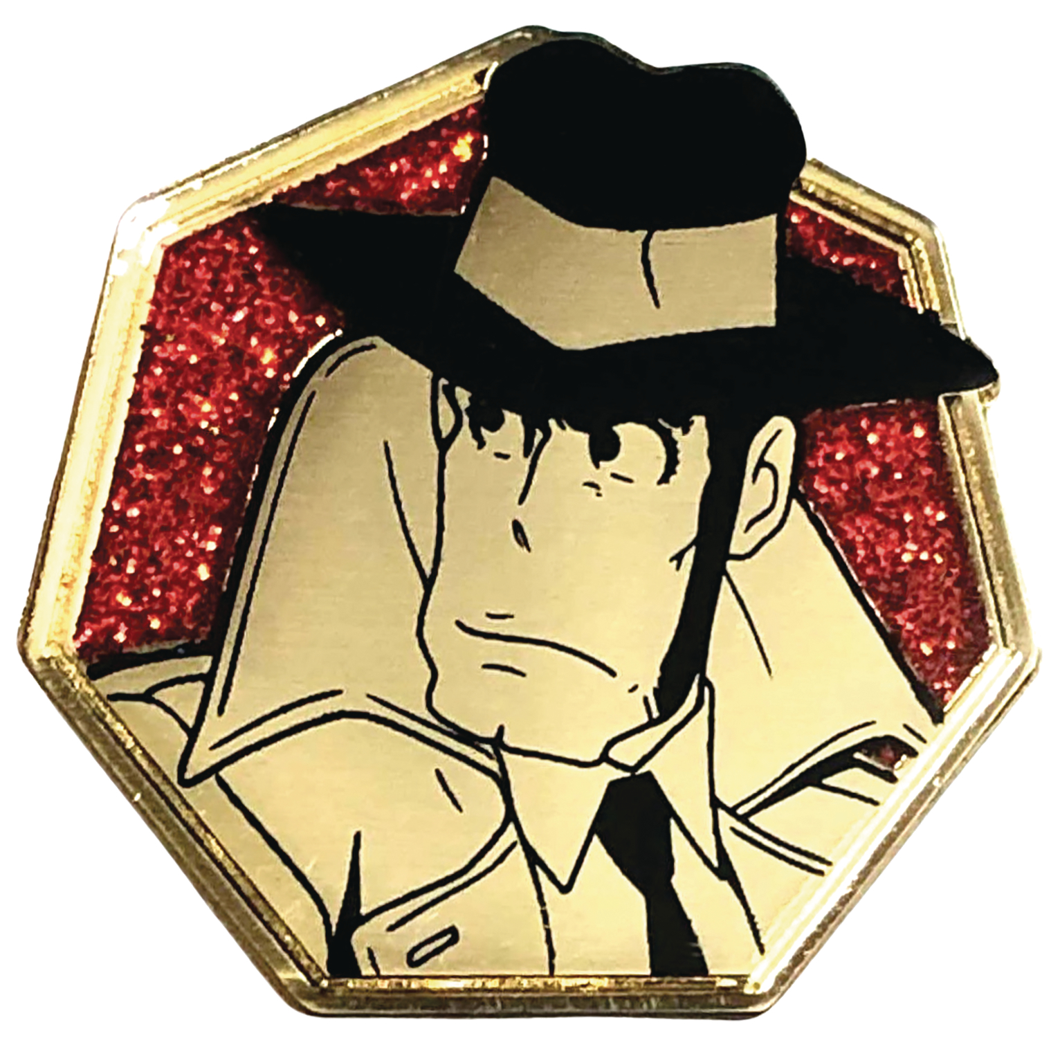 Lupin The Third Golden Zenigata Pin