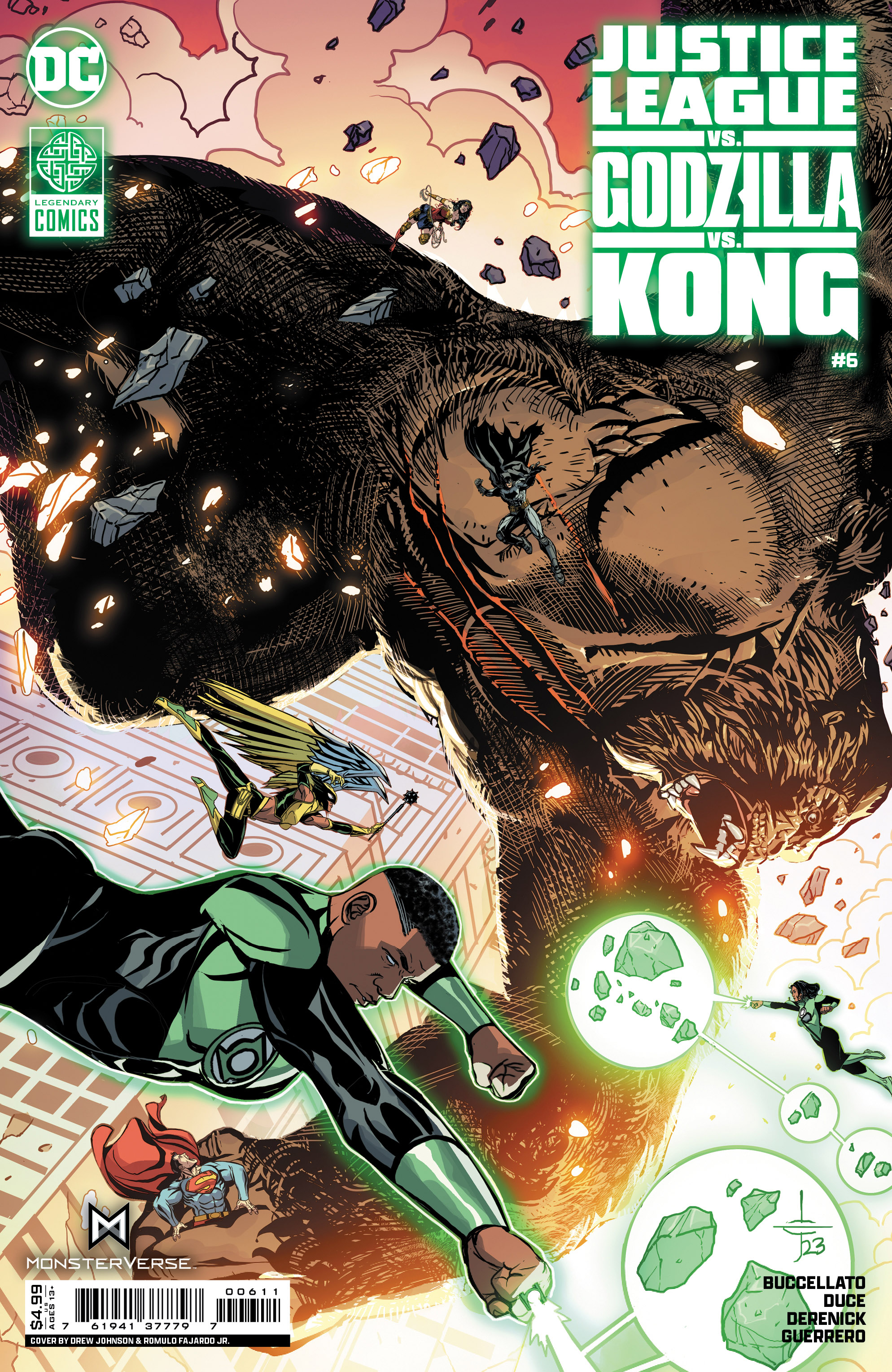 Justice League Vs Godzilla Vs Kong #6 Cover A Drew Edward Johnson (Of 7)