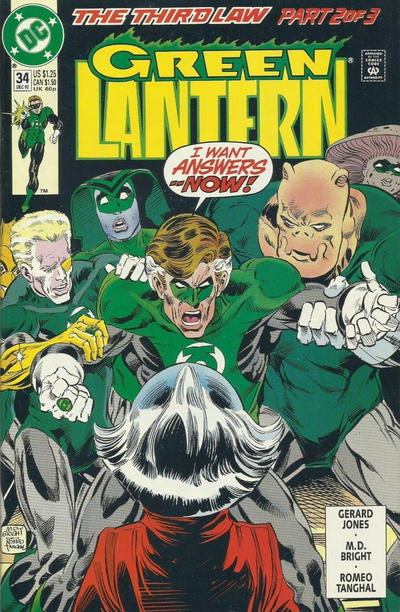 Green Lantern #34 (1990) [Direct]-Fine (5.5 – 7)