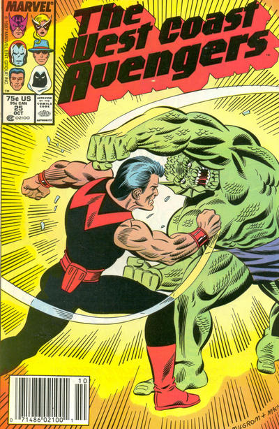 West Coast Avengers #25 [Newsstand] - Vf-