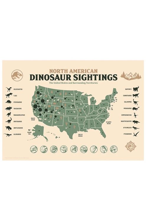 Jurassic World 'Dinosaur Sightings' Art Print 