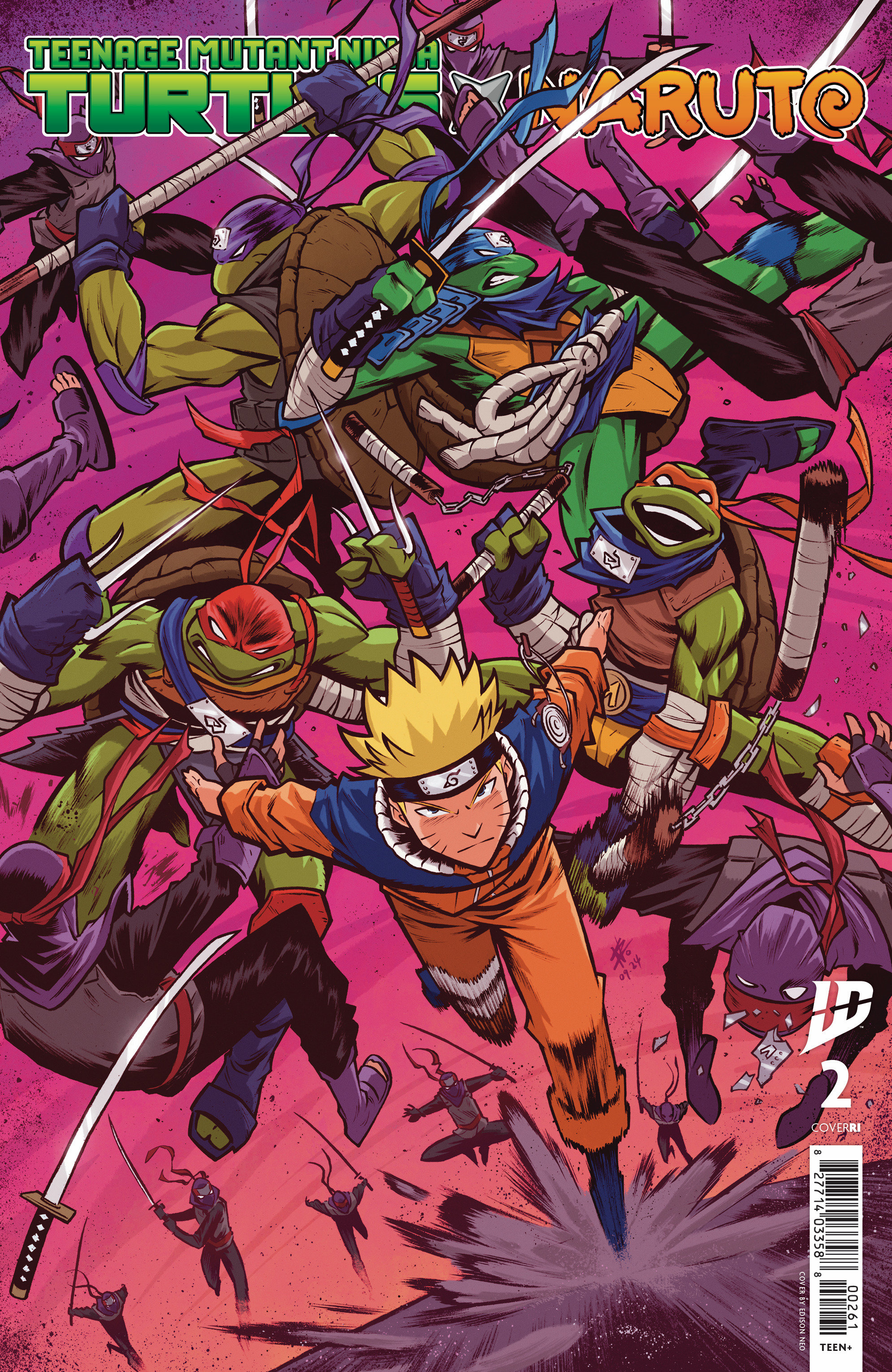 Teenage Mutant Ninja Turtles/Naruto #2 Cover Neo 1 for 50 Incentive