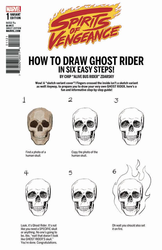 Spirits of Vengeance #1 Zdarsky How To Draw Variant Legacy (Of 5)