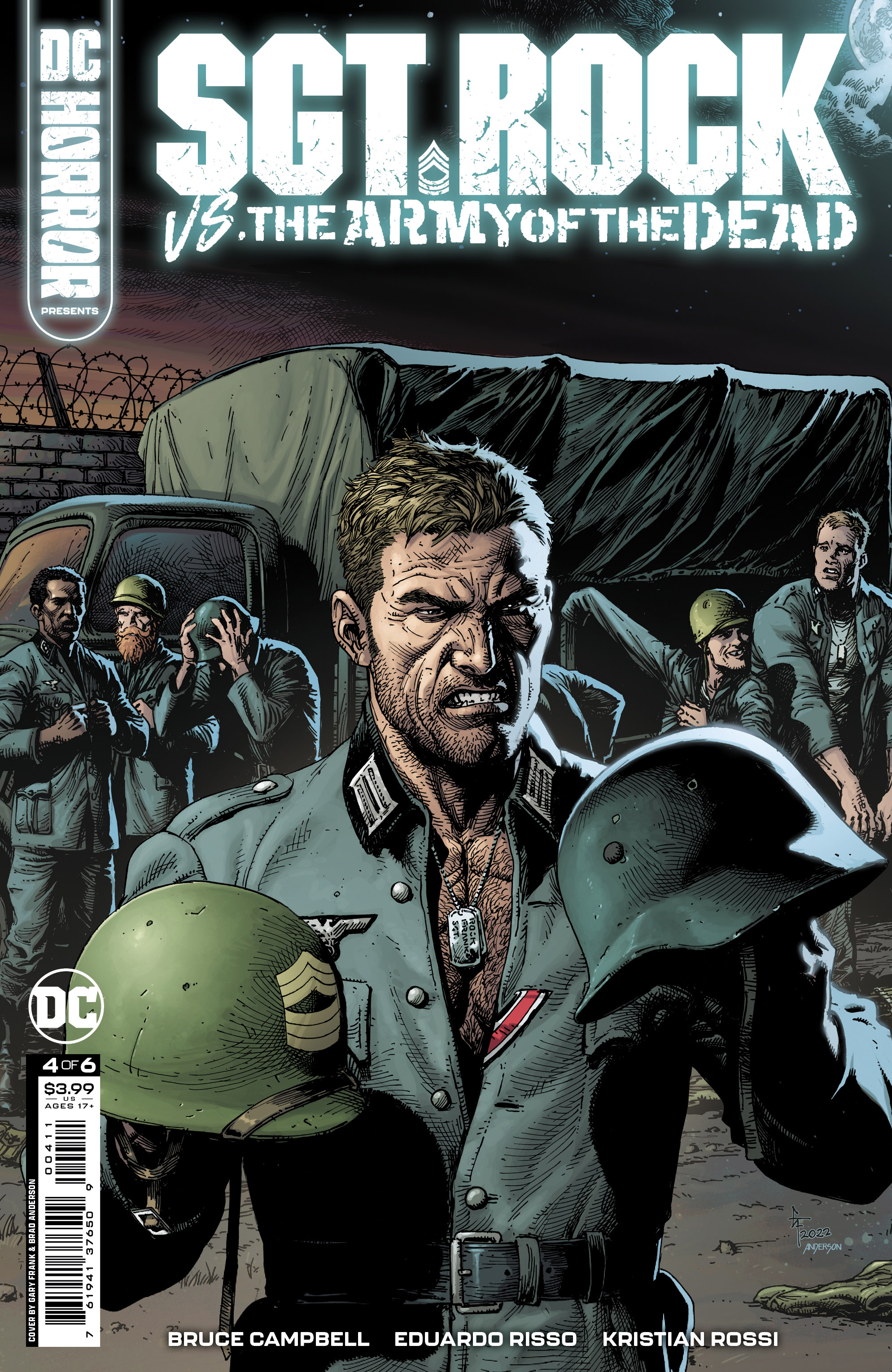 DC Horror Presents Sgt Rock Vs The Army of the Dead #4 Cover A Gary Frank (Mature) (Of 6)