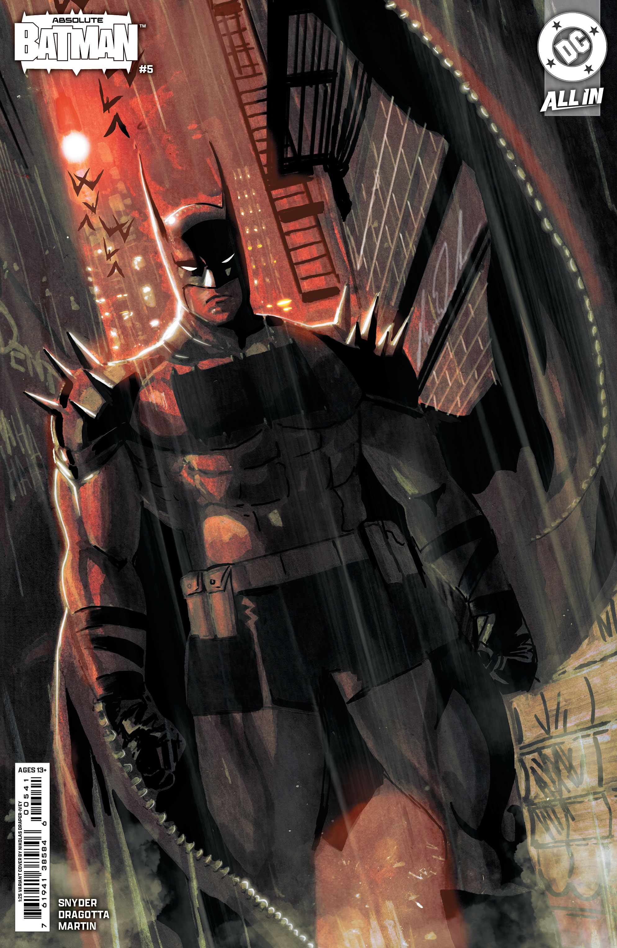 Absolute Batman #5 Cover D 1 for 25 Incentive Nikolas Draper-Ivey Card Stock Variant