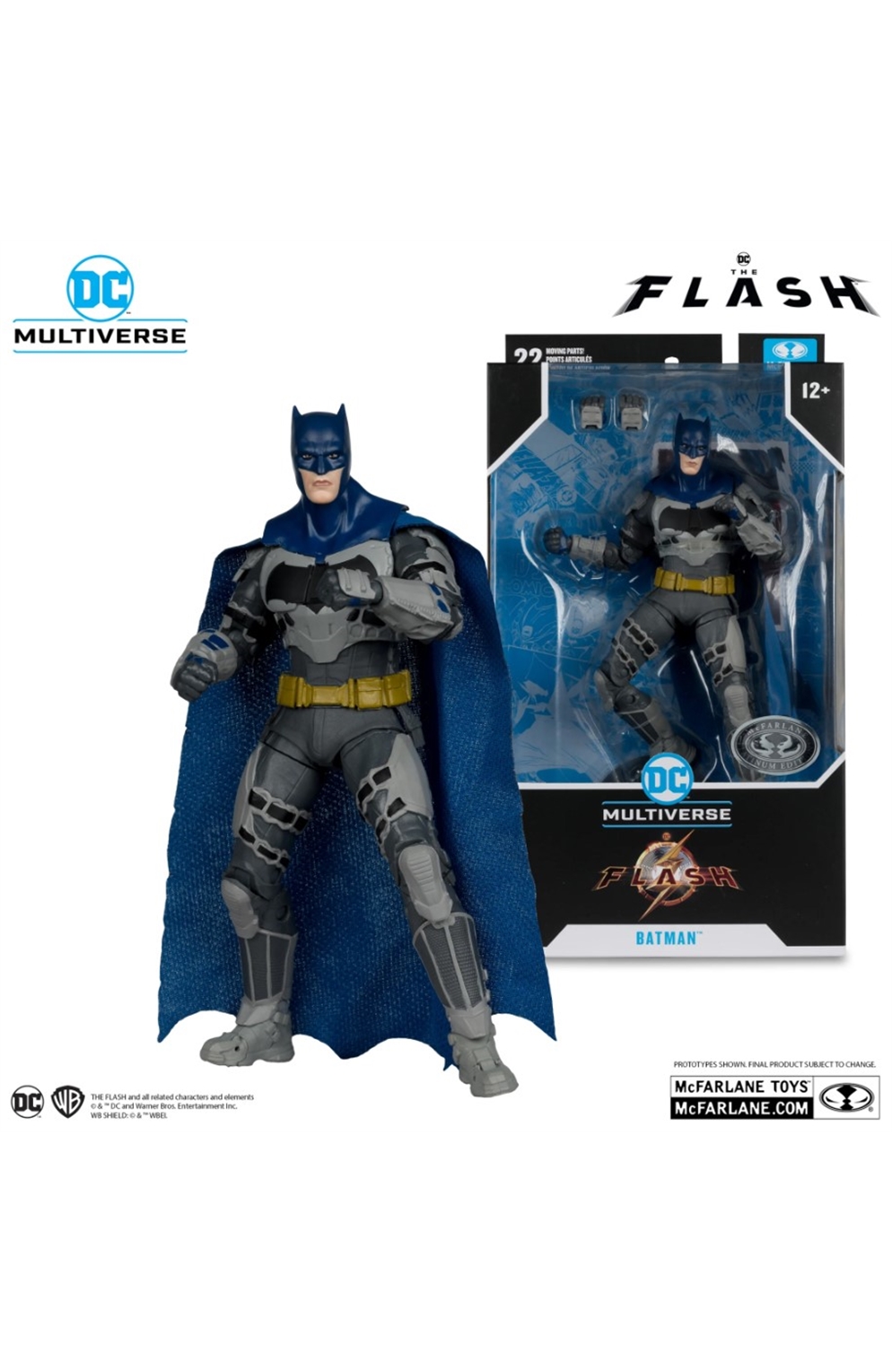 DC Multiverse Batman Flash Movie Blue And Gray Outfit 7-Inch Scale Action Figure