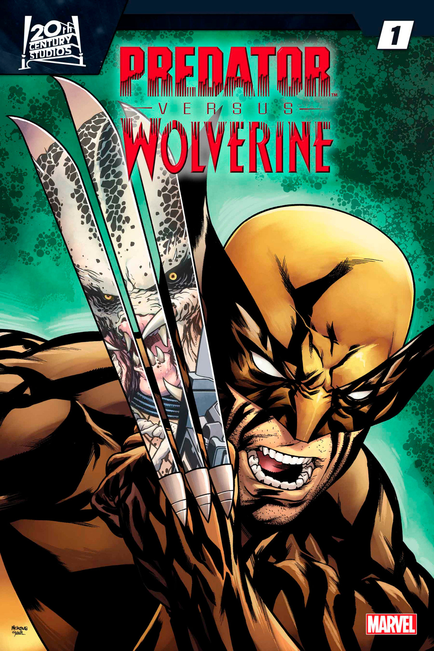Predator Vs. Wolverine #1 Mike Mckone Wolverine Homage Variant