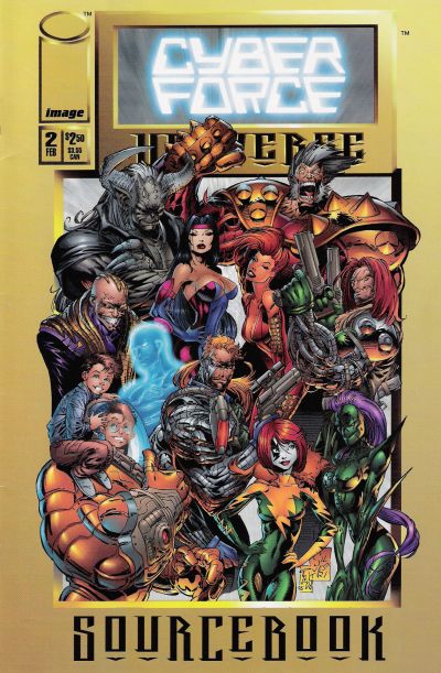 Cyberforce Universe Sourcebook #2-Fine (5.5 – 7) Preview of 'The Darkness'