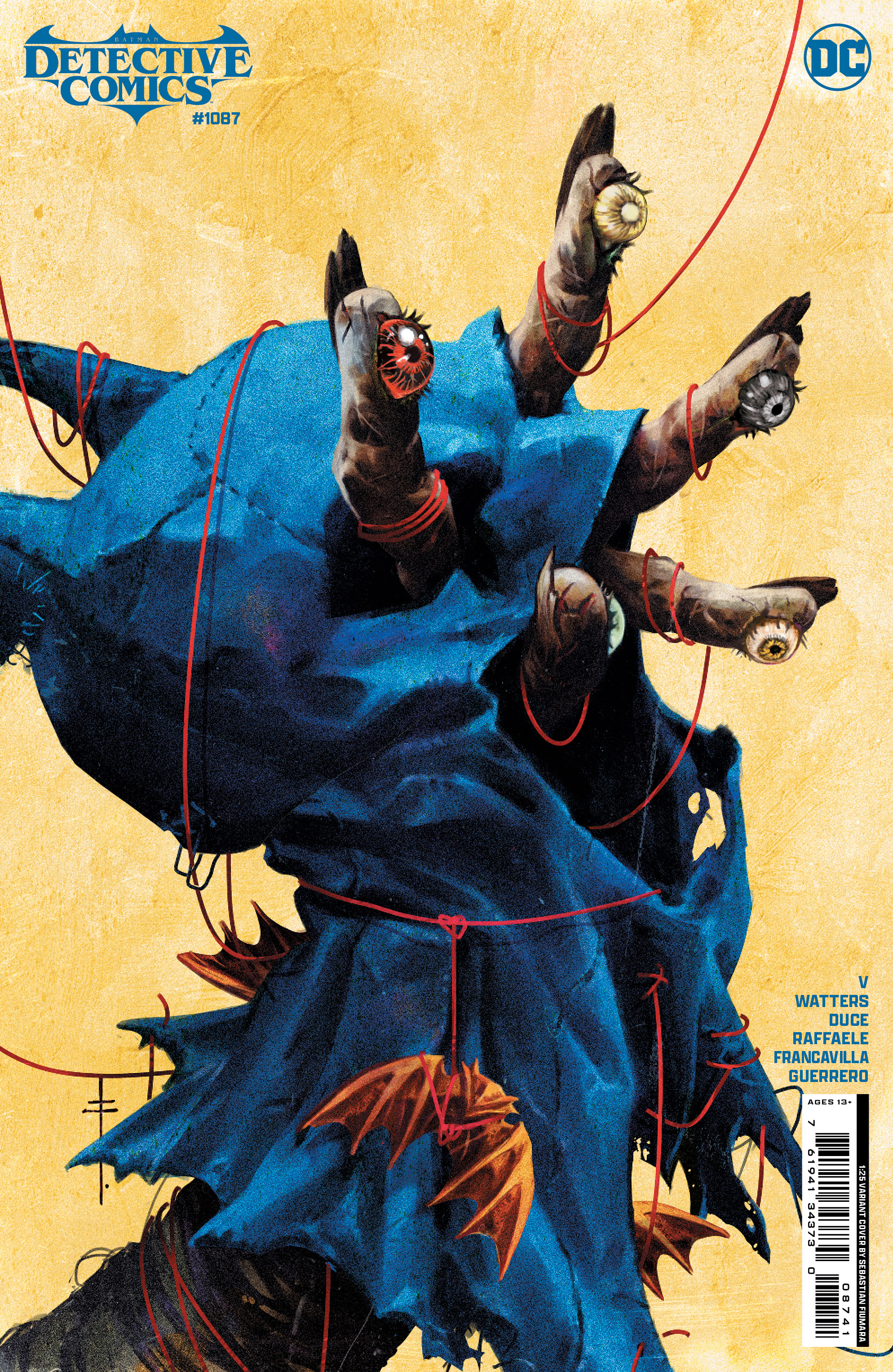 Detective Comics #1087 Cover D 1 for 25 Incentive Sebastian Fiumara Card Stock Variant