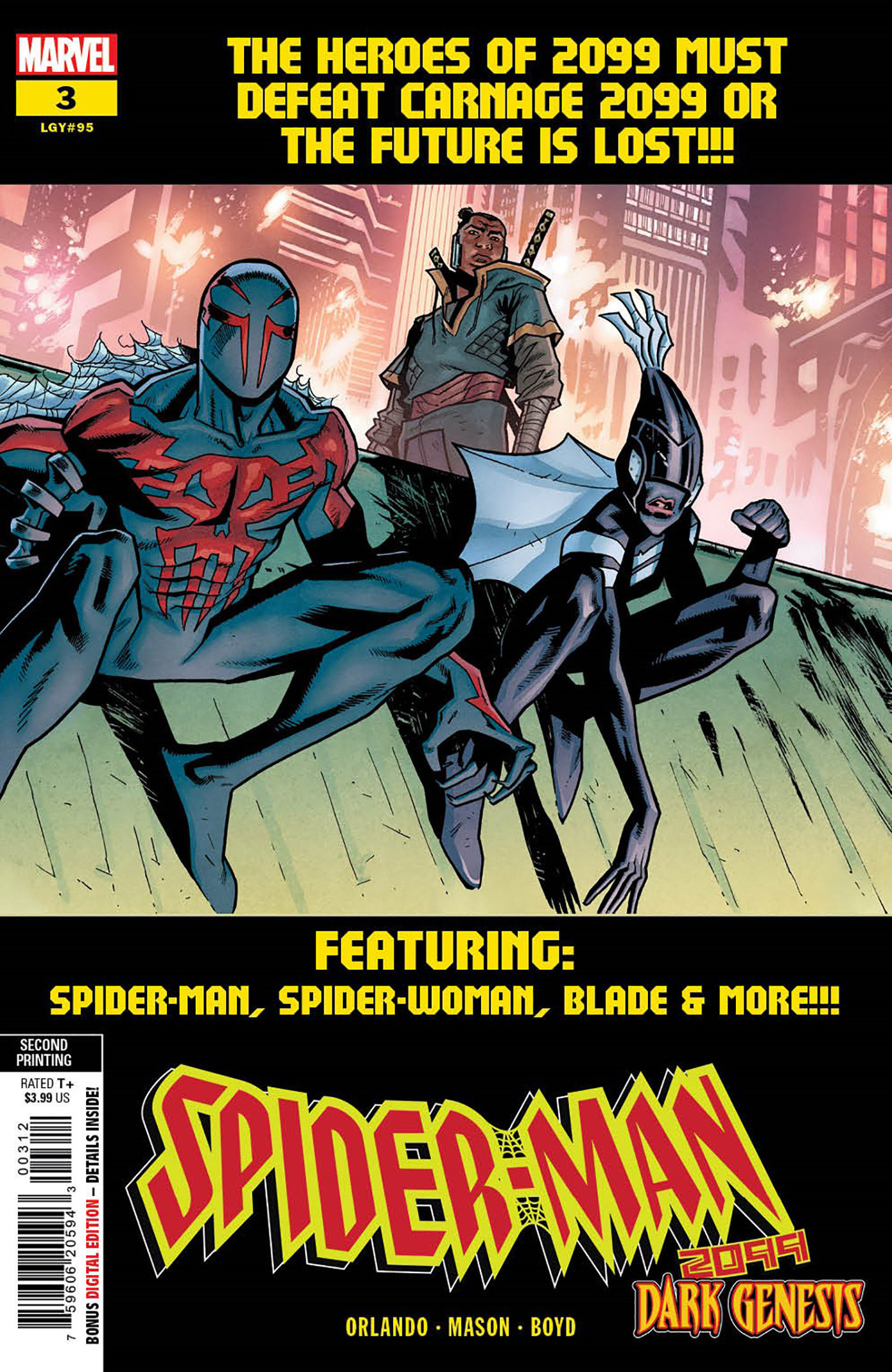 Spider-Man 2099 Dark Genesis #3 2nd Printing Mason Variant (Of 5)