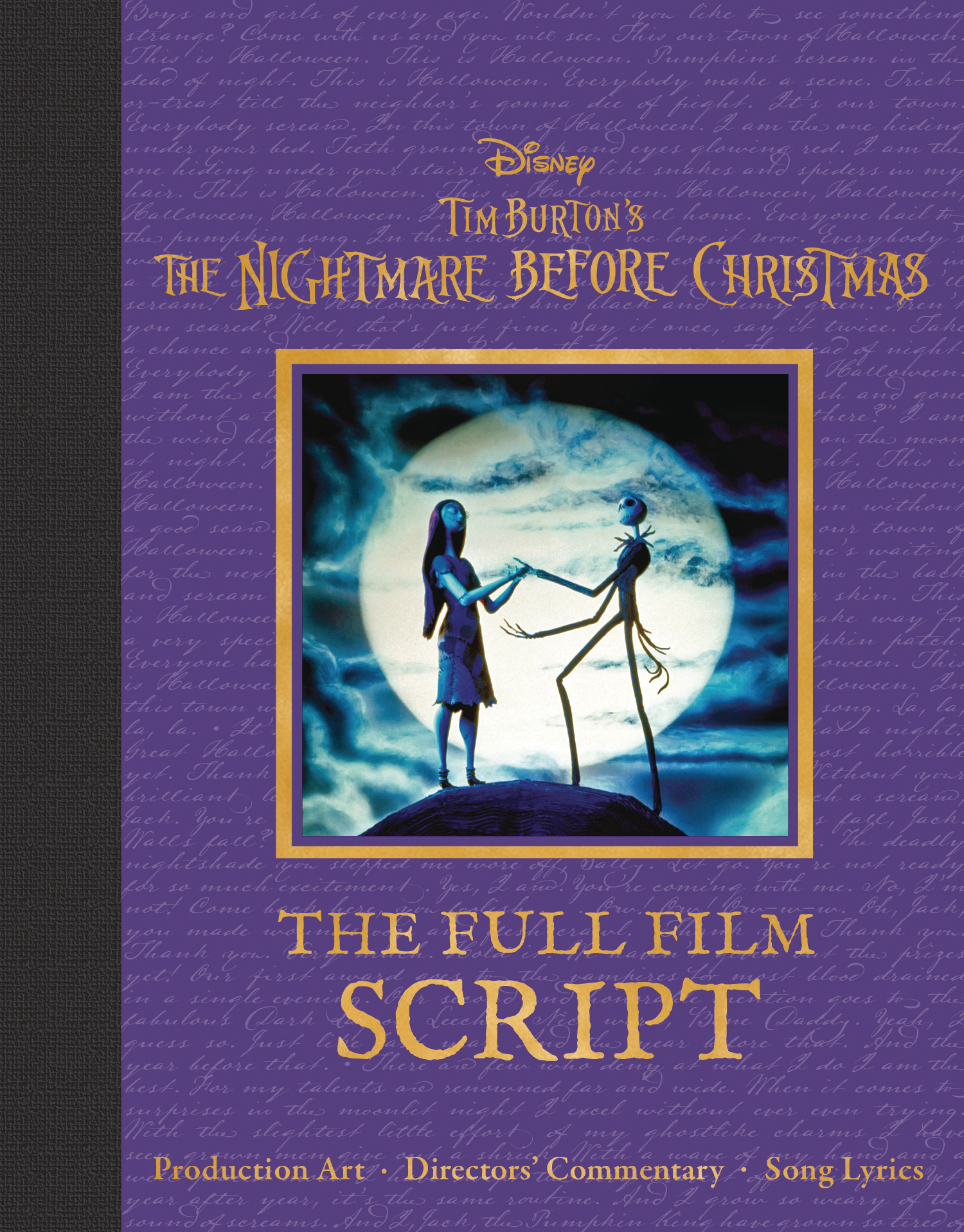 Disney Tim Burtons Nightmare Before Christmas The Full Film Script